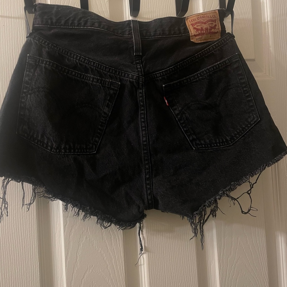 Levi's Black Jean Shorts for Women - Picture 2 of 3